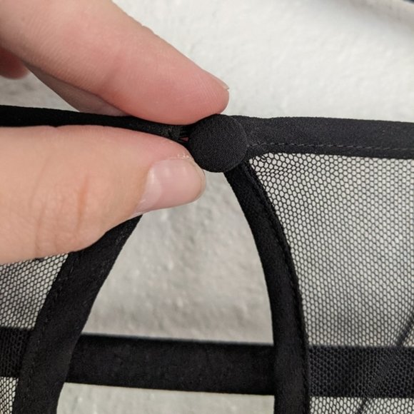 Torrid Black Dress Mesh w/ Beaded Embroidery Dress - Picture 6 of 13